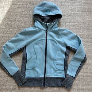 Lululemon scuba hoodie blue full zip size 6/8